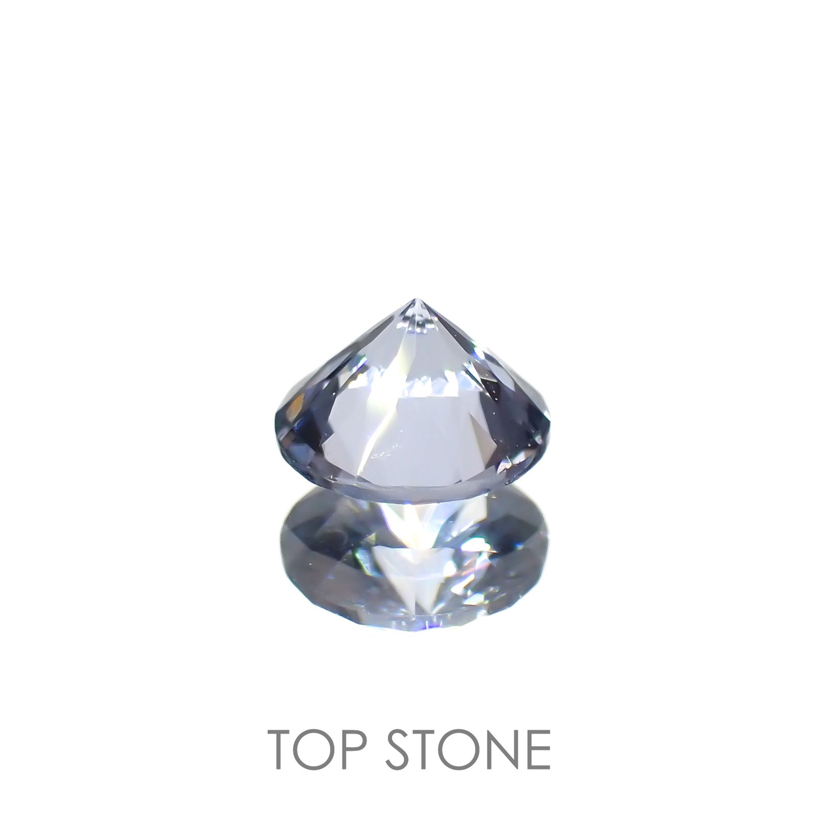 グレイッシュブルースピネル(宝石名スピネル)ビルマ/マダガスカル産 0.29ct 識別済[221219503]4.1x4.1mm前後