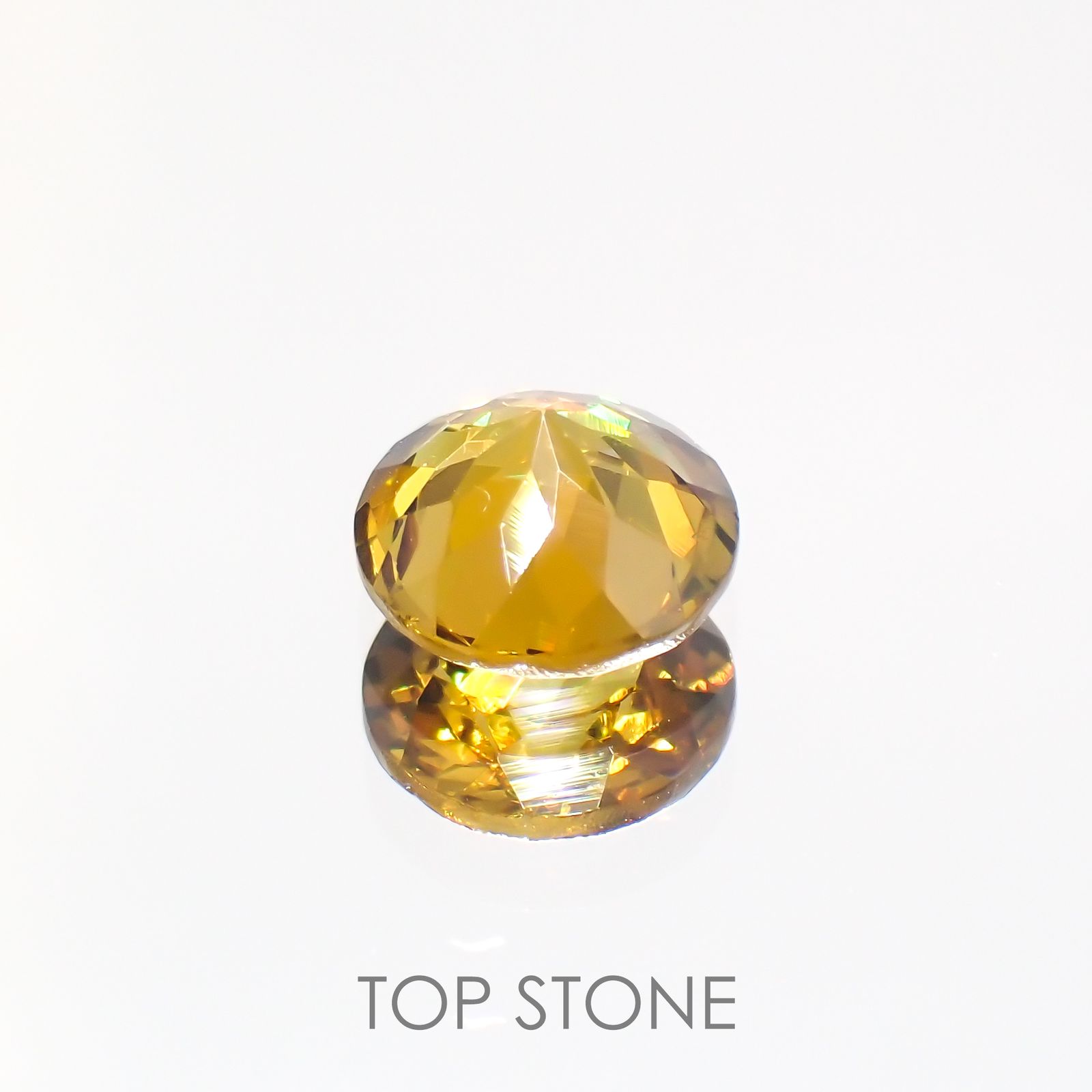 グロッシュラーアンドラダイトガーネット(宝石名グロッシュラー/アンドラダイト・ガーネット)ナミビア産 1.43ct 識別済[220114309]6.8x6.8mm前後