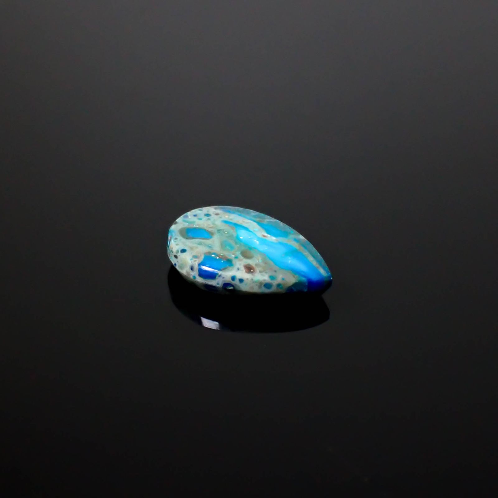 ブルーオパール ペルー産 3.24ct [250430263]15x10.5mm前後