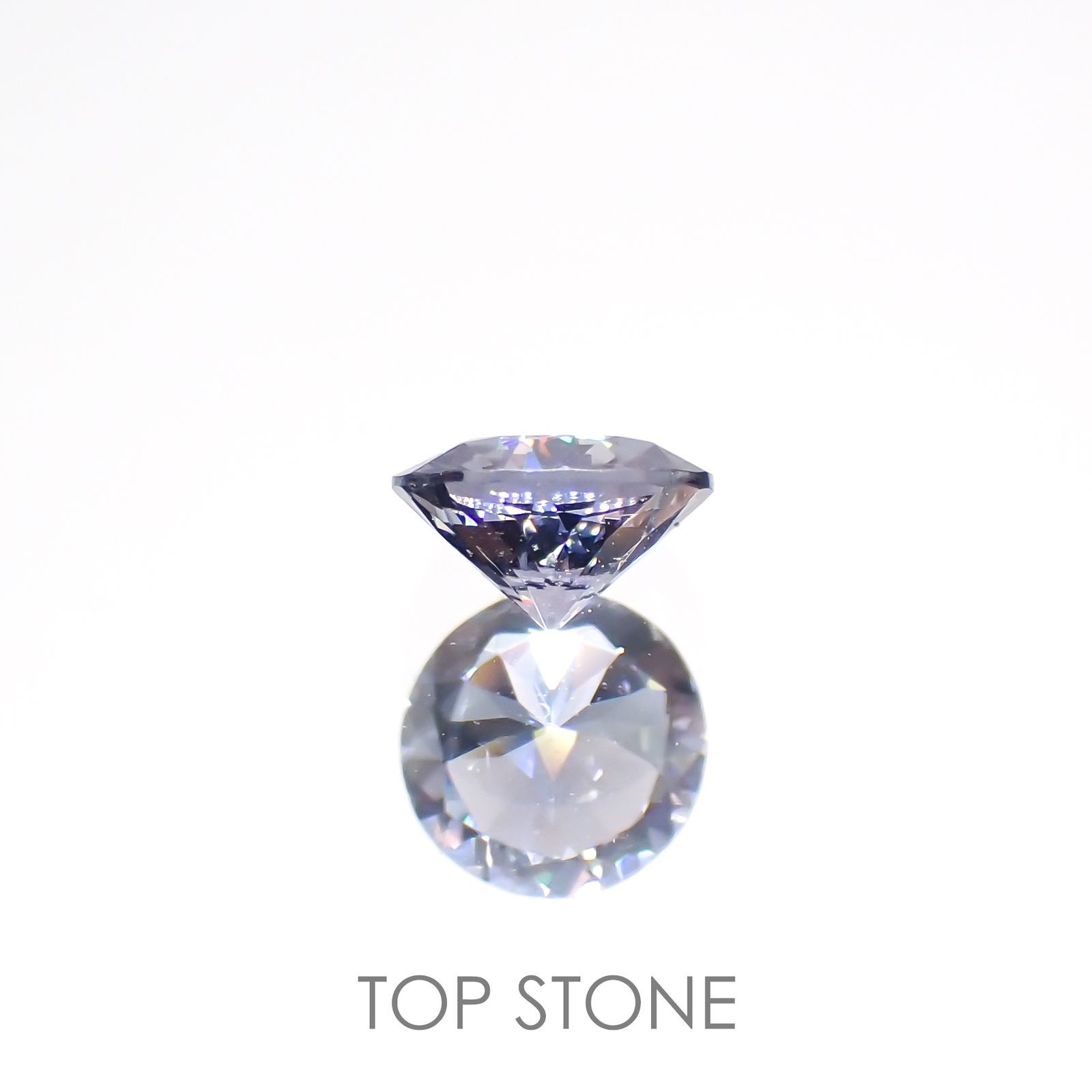 グレイッシュブルースピネル(宝石名スピネル)ビルマ/マダガスカル産 0.35ct 識別済[220516055]4.5x4.4mm前後