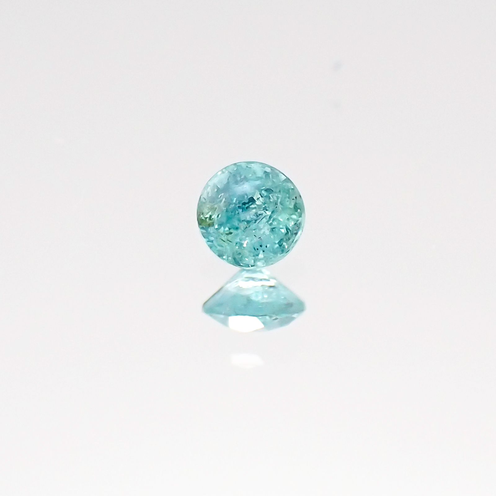 パライバトルマリン ブラジル・バターリャ鉱山産 ルース 0.03ct[20116716]2.4×2.3mm前後