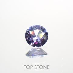 バイオレットスピネル(宝石名スピネル)ビルマ/マダガスカル産 0.35ct 識別済[220114559]4.4x4.4mm前後