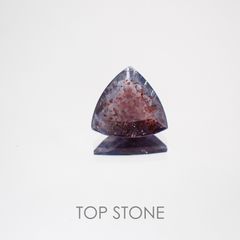 ブラッドショットアイオライト(宝石名ブラッドショット・アベンチュリン・アイオライト) インド/ブラジル産 1.082ct ソ付(彩珠)[210310447]8.1×8.2mm前後