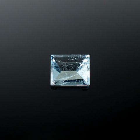 ◇ミラーカット◇アクアマリン モザンビーク産 1.97ct[240226104]9x7.3mm前後