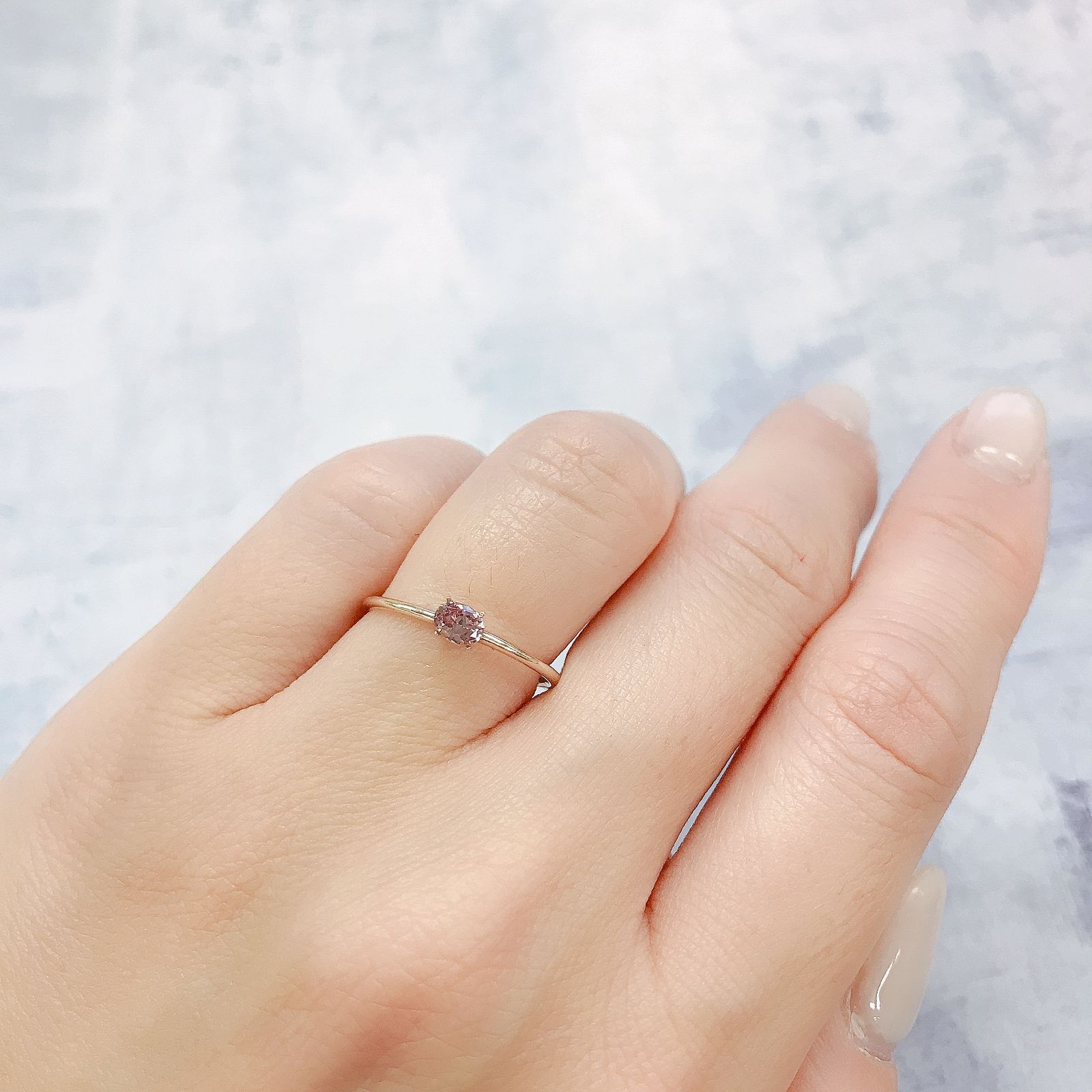 カラーシフトマラヤガーネット(宝石名ガーネット)タンザニア産 0.23ct 識別済[220515840]3.9x3mm前後