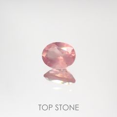 ディープローズクォーツ(宝石名ローズ・クォーツ)モザンビーク産 0.54ct 識別済[220616411]6.2x4.9mm前後