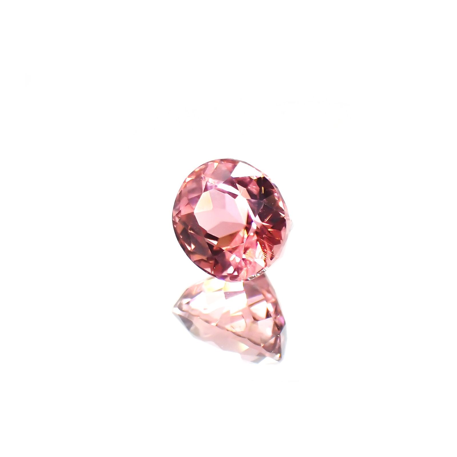 ローズピンクトルマリン(宝石名ピンク・トルマリン)ブラジル/アフリカ産 1.43ct 識別済[220114870]6.8x6.1mm前後