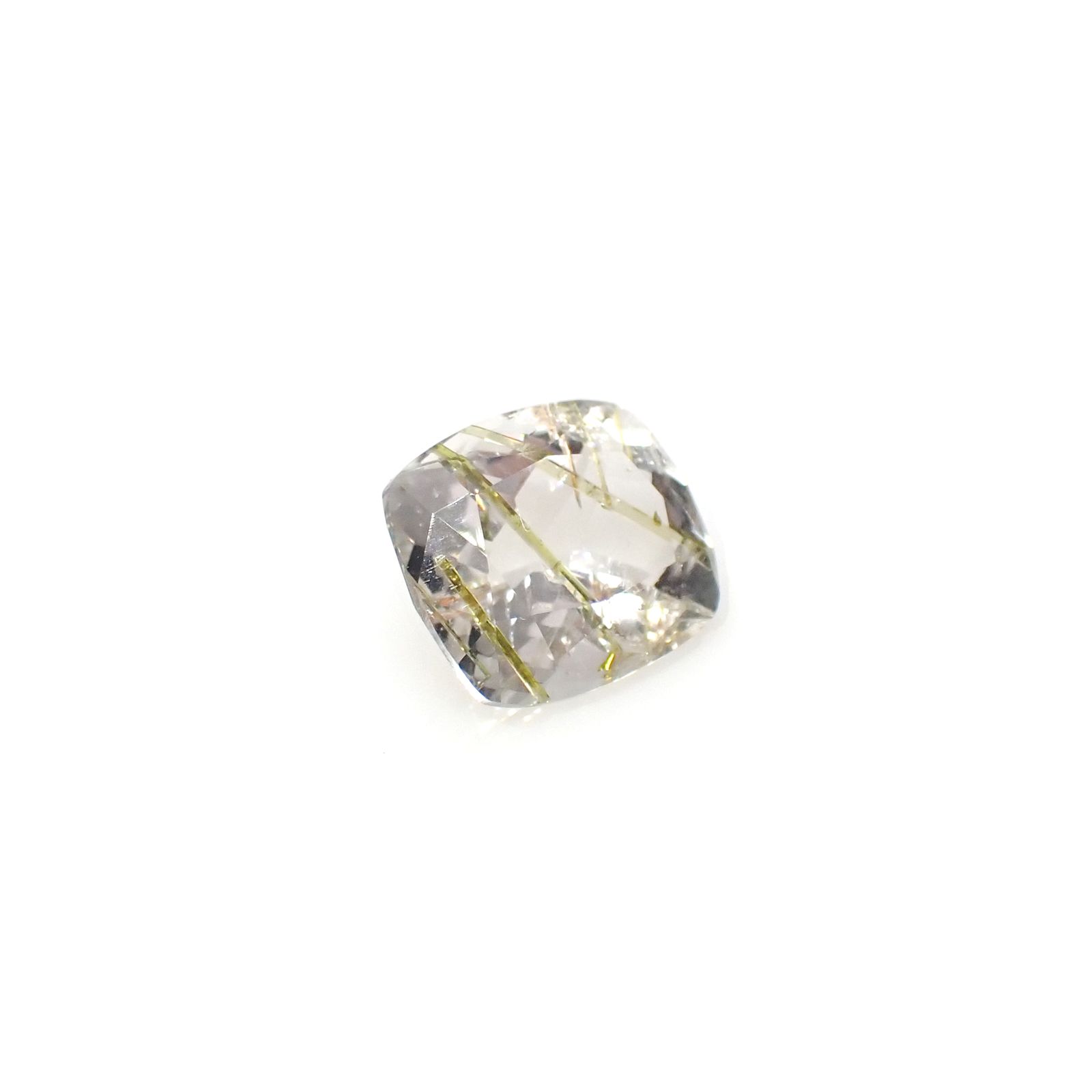 エピドートインクォーツ ブラジル産 3.64ct[240427292]10.5x9mm前後