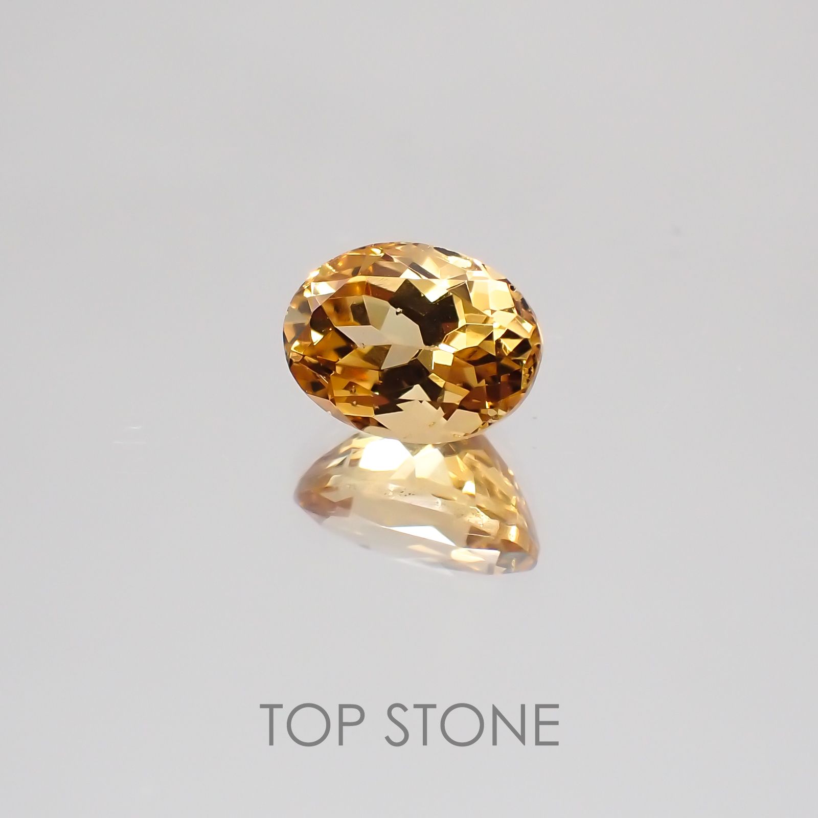 インペリアルガーネット(ヘソナイト)(宝石名ガーネット) スリランカ産 1.16ct 識別済[21038974]7×4.9mm前後