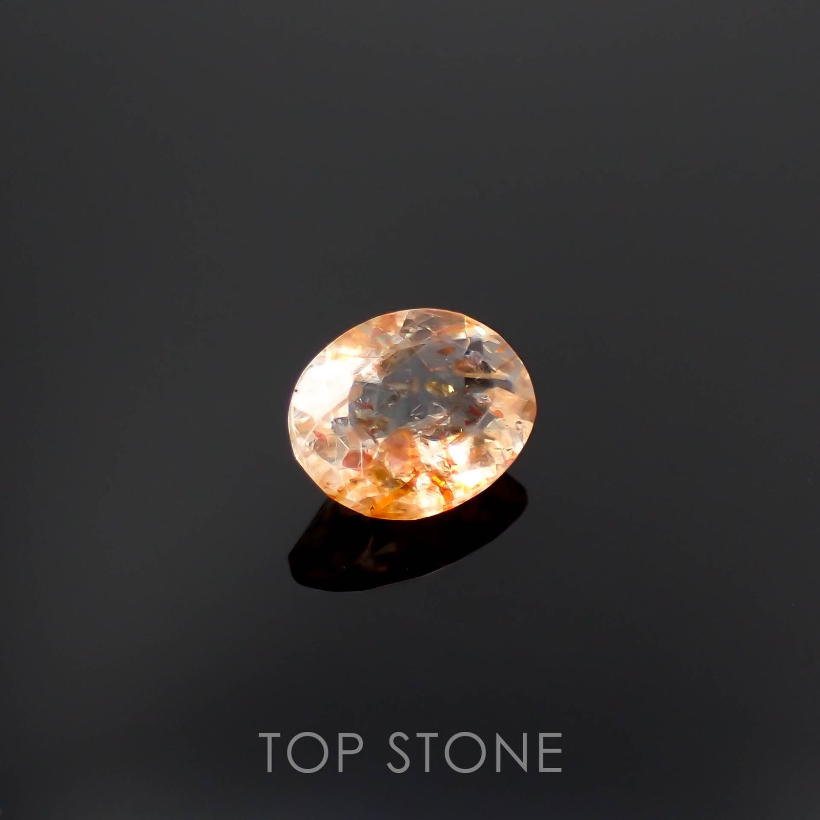 イリュージョンサンストーン タンザニア産 1.51ct[230120120]9.1x7mm前後
