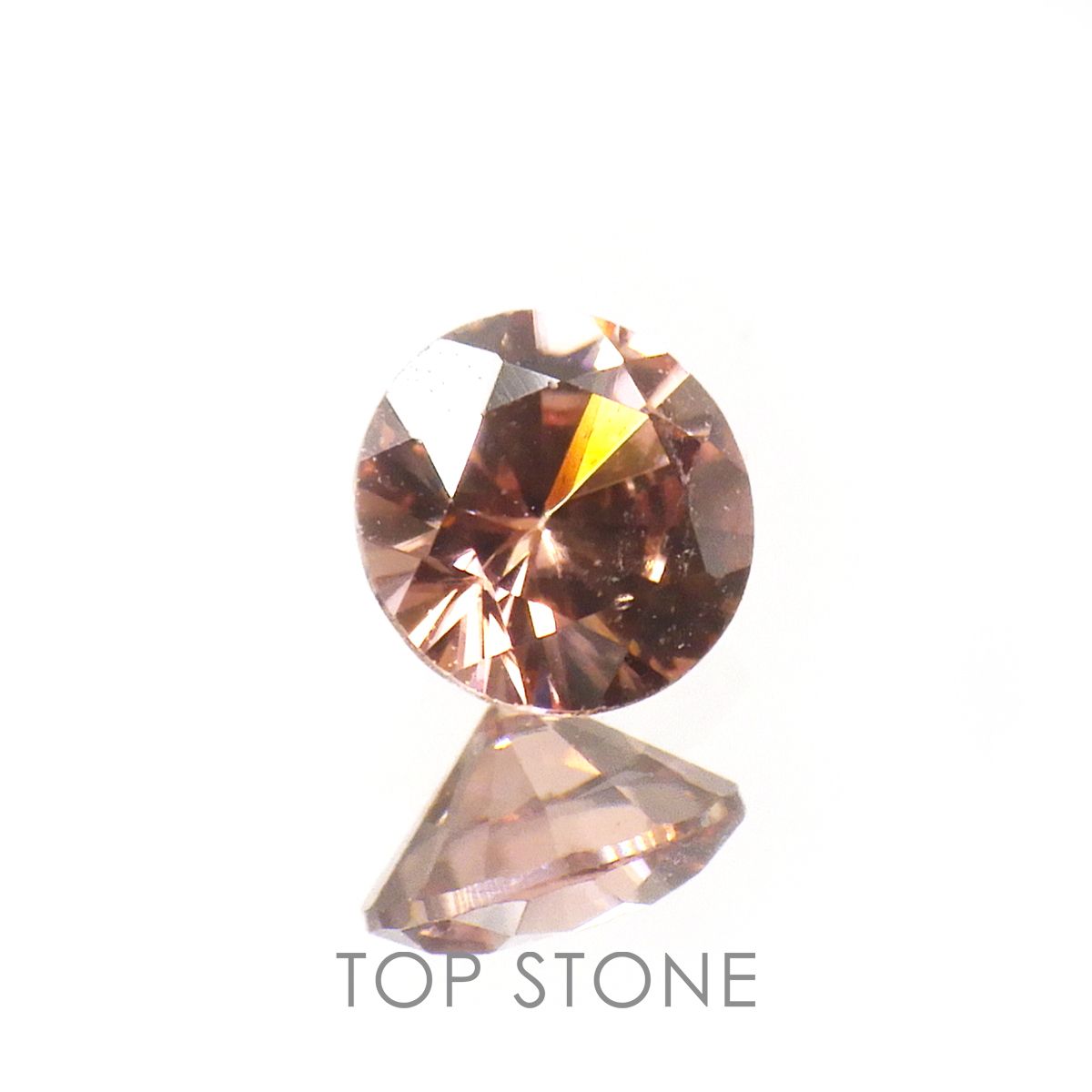 ライトピンクジルコン(宝石名ジルコン)スリランカ/カンボジア産 0.36ct 識別済[220716991]4.1x4.1mm前後