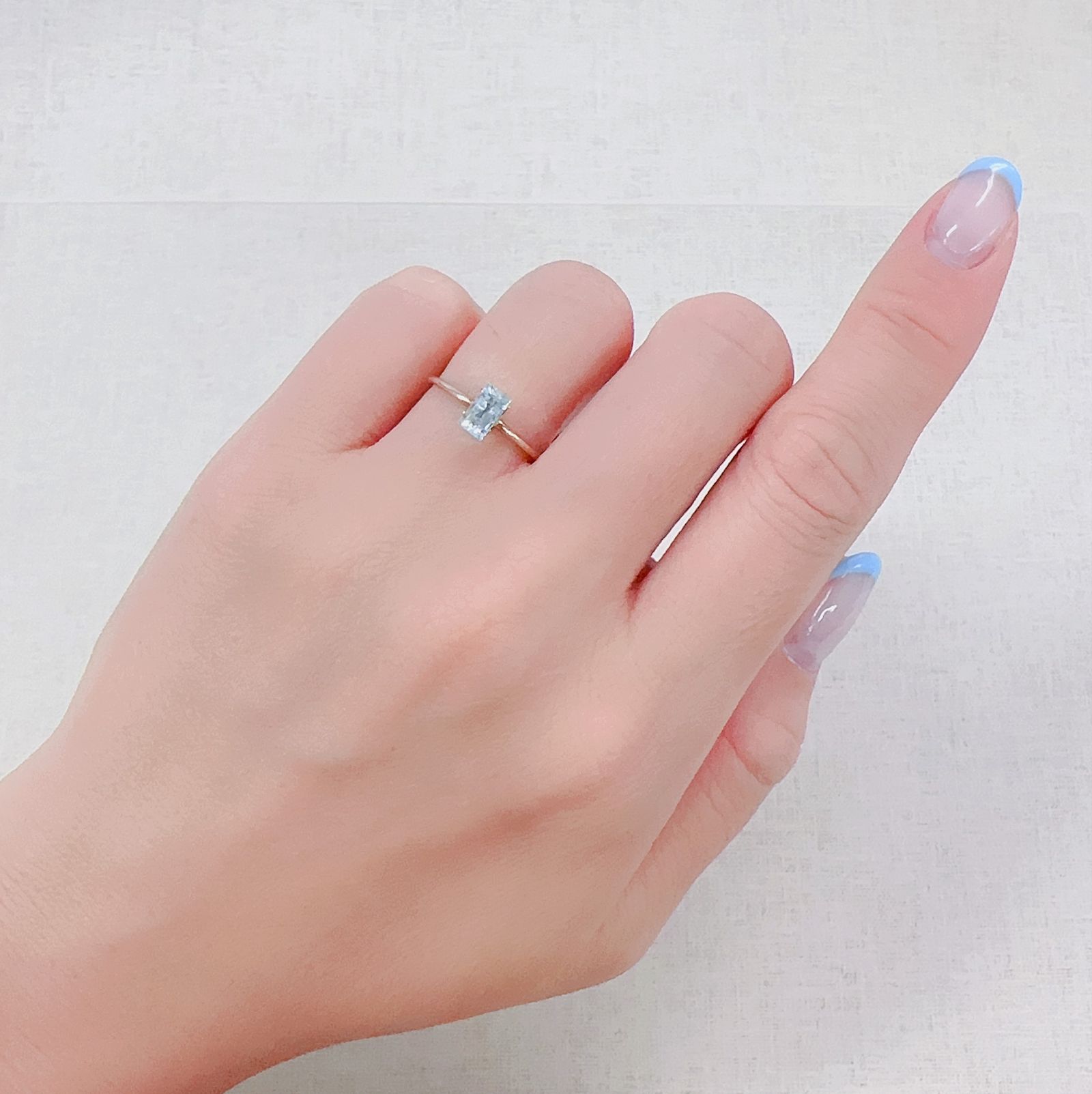 パライバトルマリン(宝石名トルマリン/別名パライバ・トルマリン)モザンビーク産 0.44ct 識別済[230522236]6.2x3.4mm前後