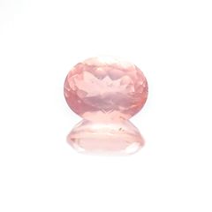 ディープローズクォーツ(宝石名ローズ・クォーツ)モザンビーク産 1.62ct 識別済[230722938]8.4x6.8mm前後