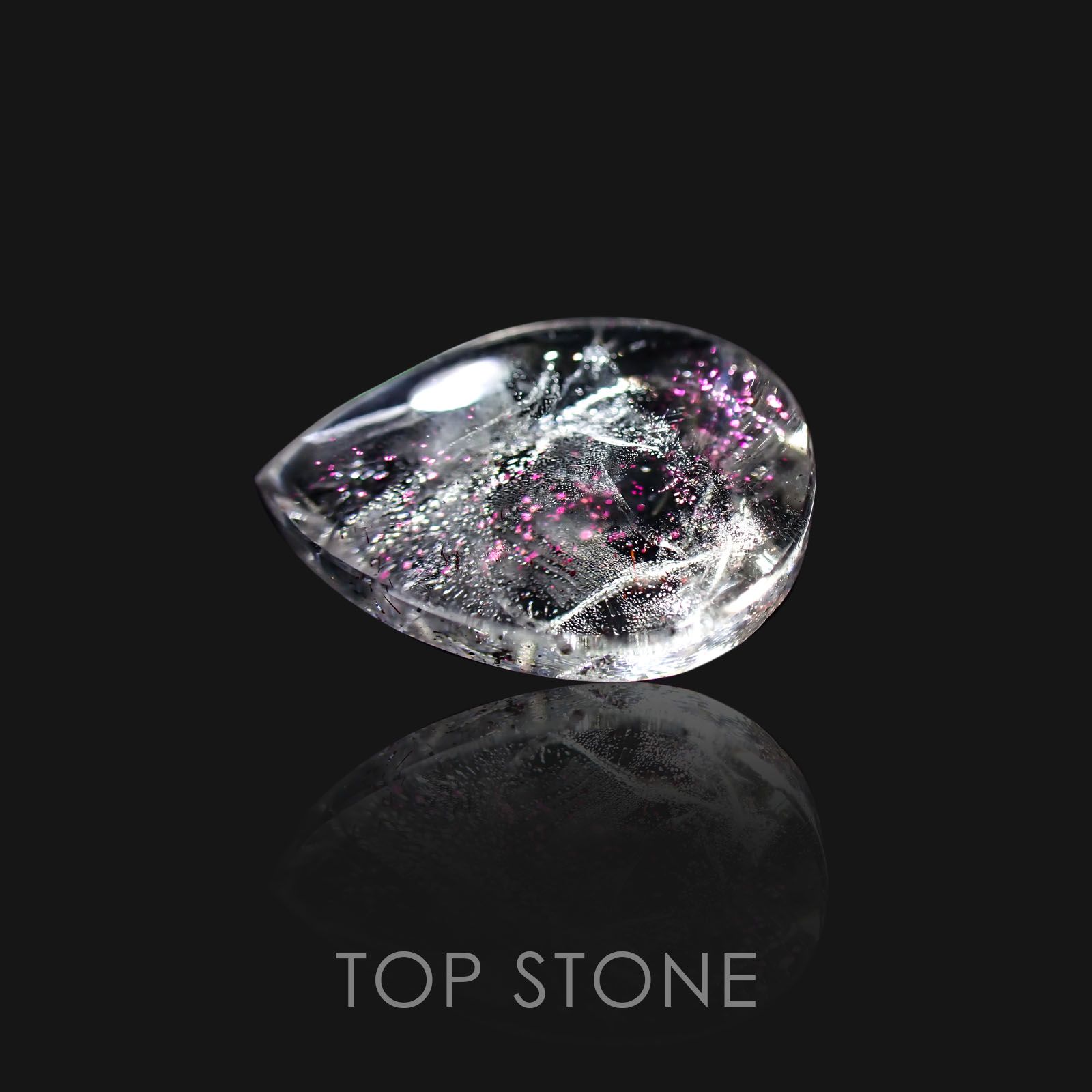 ティンカーベルクォーツ ブラジル産 9.02ct[20128635]16.4×12.7mm前後