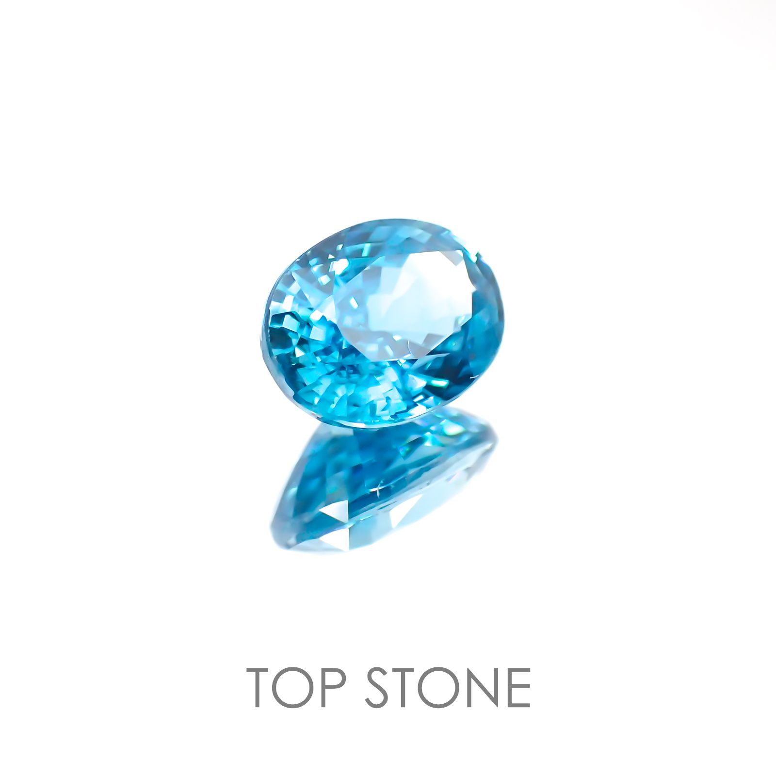 ブルージルコン カンボジア産 ルース 2.16ct[20127926]8×6mm前後