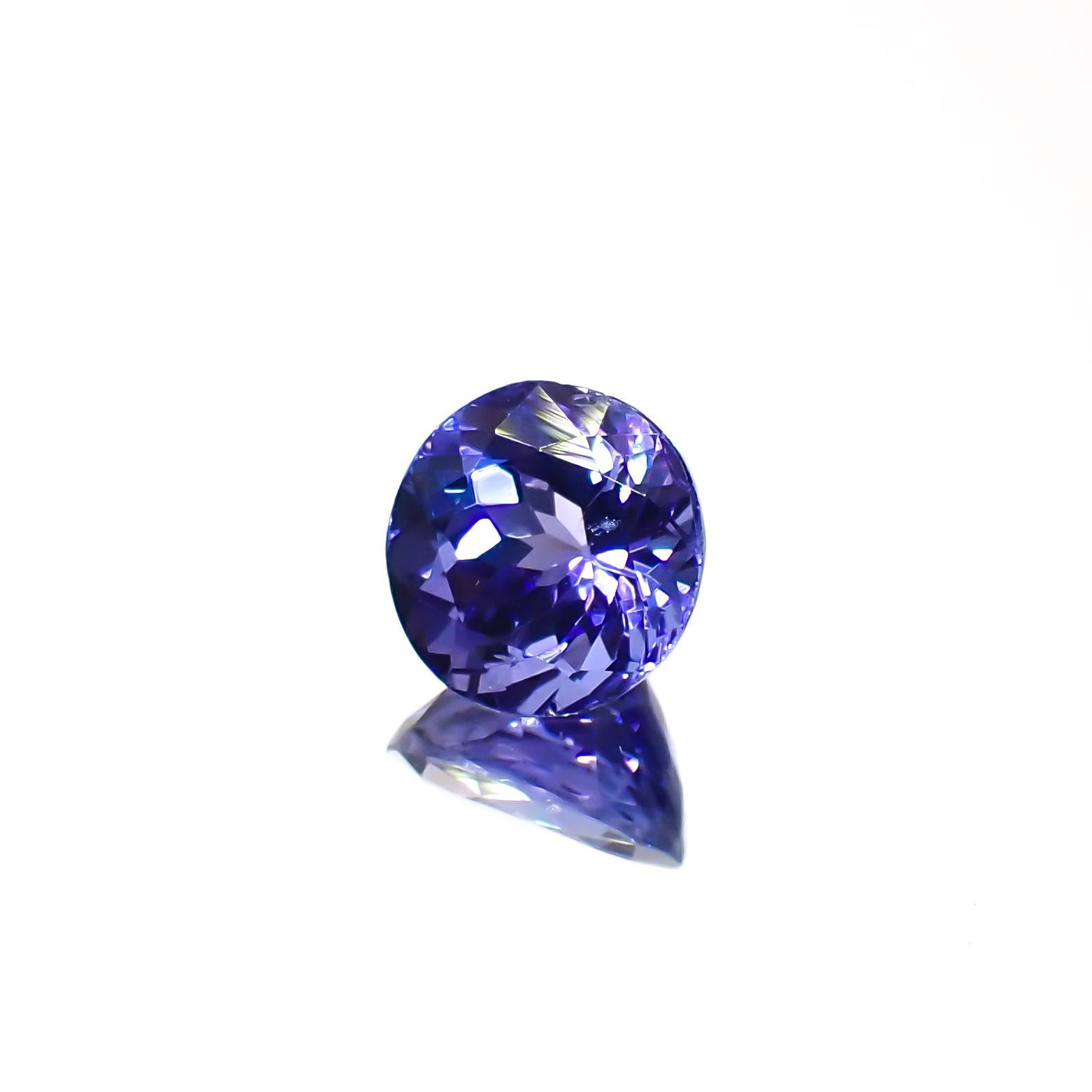 タンザナイト(宝石名タンザナイト)タンザニア産 1.49ct 識別済[221119012]6.9x6.8mm前後