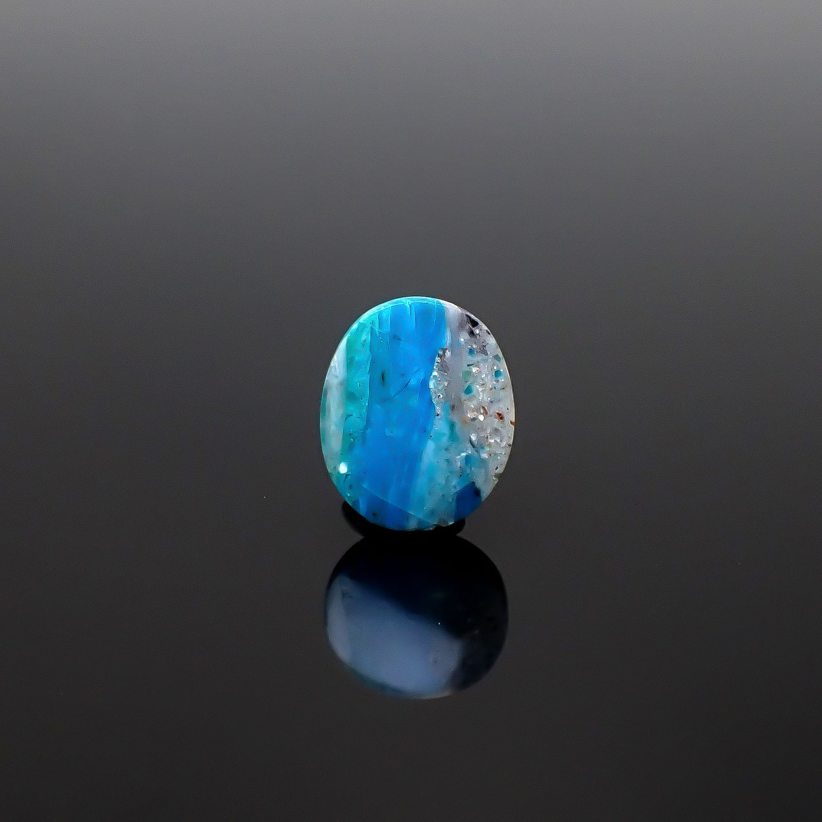 ブルーオパール ペルー産 3.43ct [250730719]12.7x10.5mm前後
