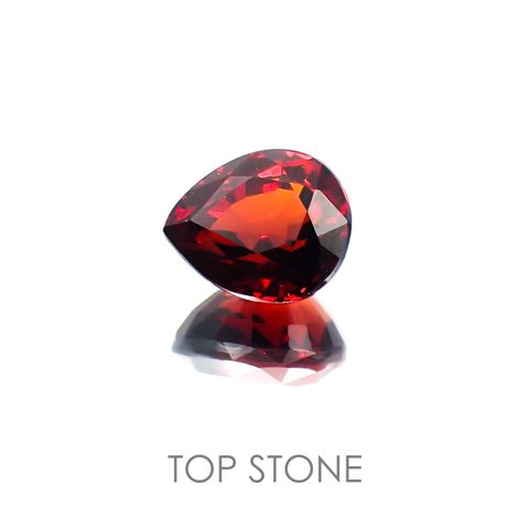 アルマンディンスペサルティンガーネット(宝石名アルマンディン スペサルティン・ガーネット) マダガスカル産 2.516ct ソ付(彩珠)[21018106]8.1×6.9mm前後