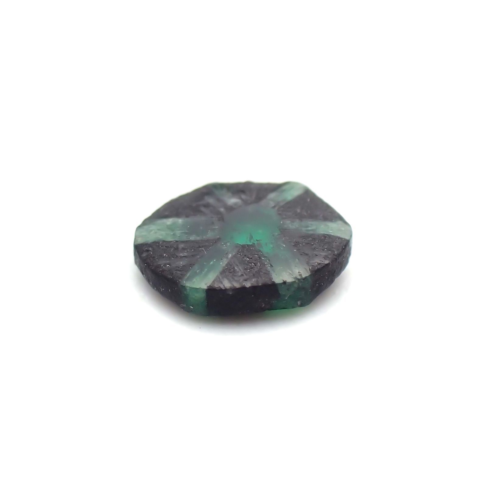 逆トラピッチェエメラルド(宝石名エメラルド)コロンビア産 0.23ct 識別済[231224415]5x4.2mm前後