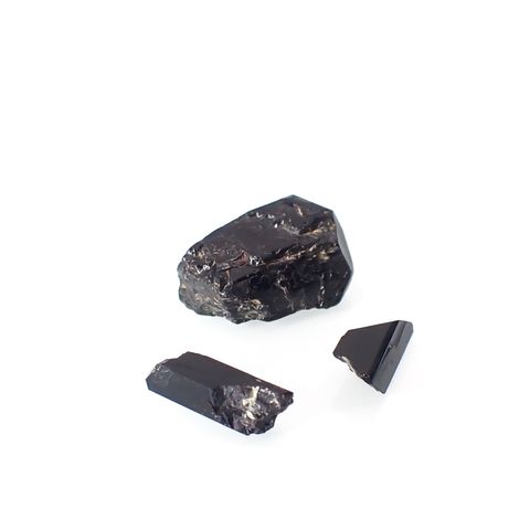ネプチュナイト 原石 3個セット アメリカ・カリフォルニア州産 7.75ct(3pcs合計)[230622308]9.2-12.7x3.0-7.4mm前後
