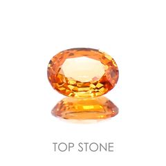 スペサルティンガーネット マンダリンオレンジカラー(宝石名スペサルティン・ガーネット) ナイジェリア産 1.01ct 識別済[20128095]6.8×5.1mm前後