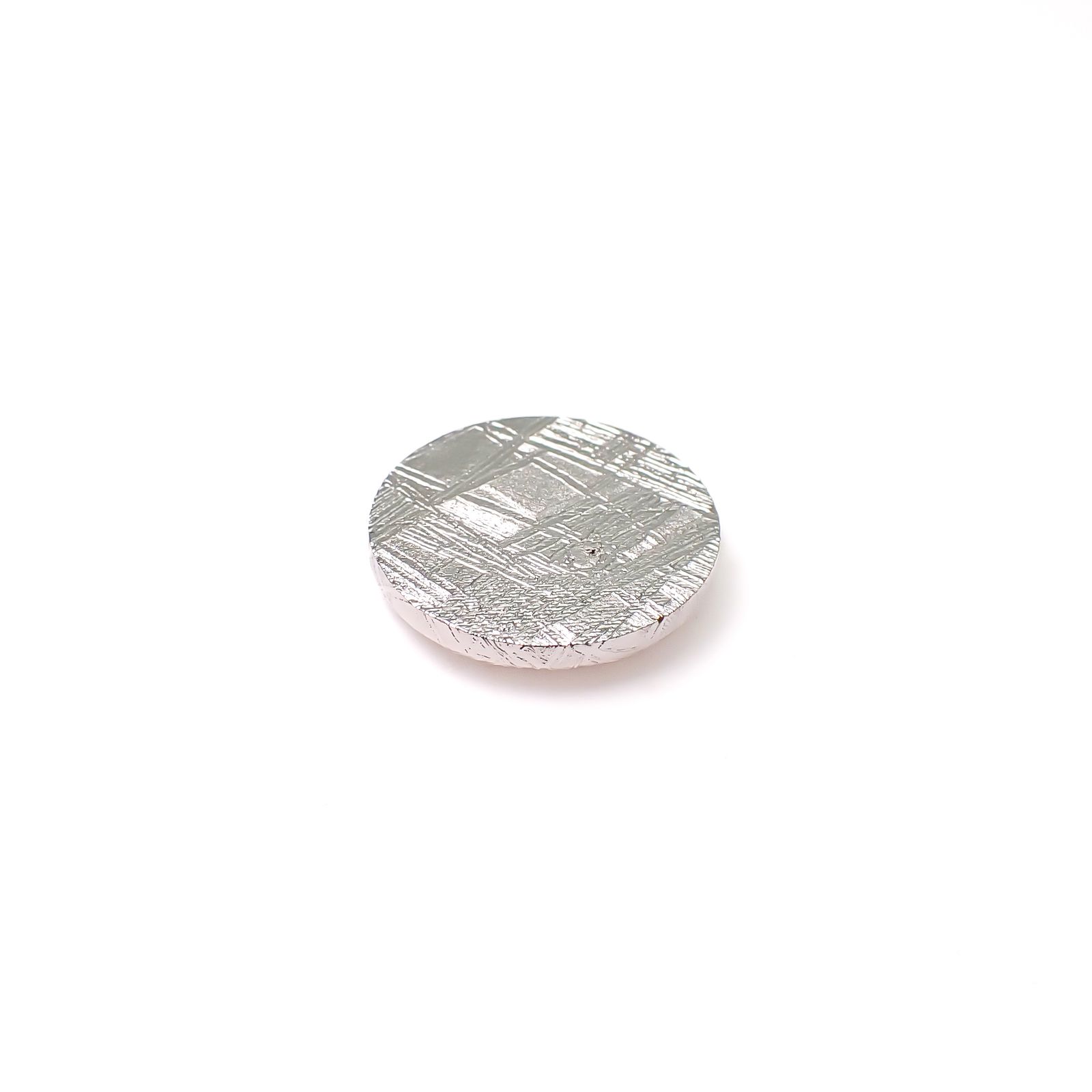 ムオニナルスタ隕石 発見地:スウェーデン 17.69ct[240125750]15.5x15.4mm前後