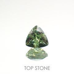 デマントイドガーネット(宝石名デマントイド・ガーネット) ナミビア産 0.60ct 識別済[210812790]5.2×4.9mm前後