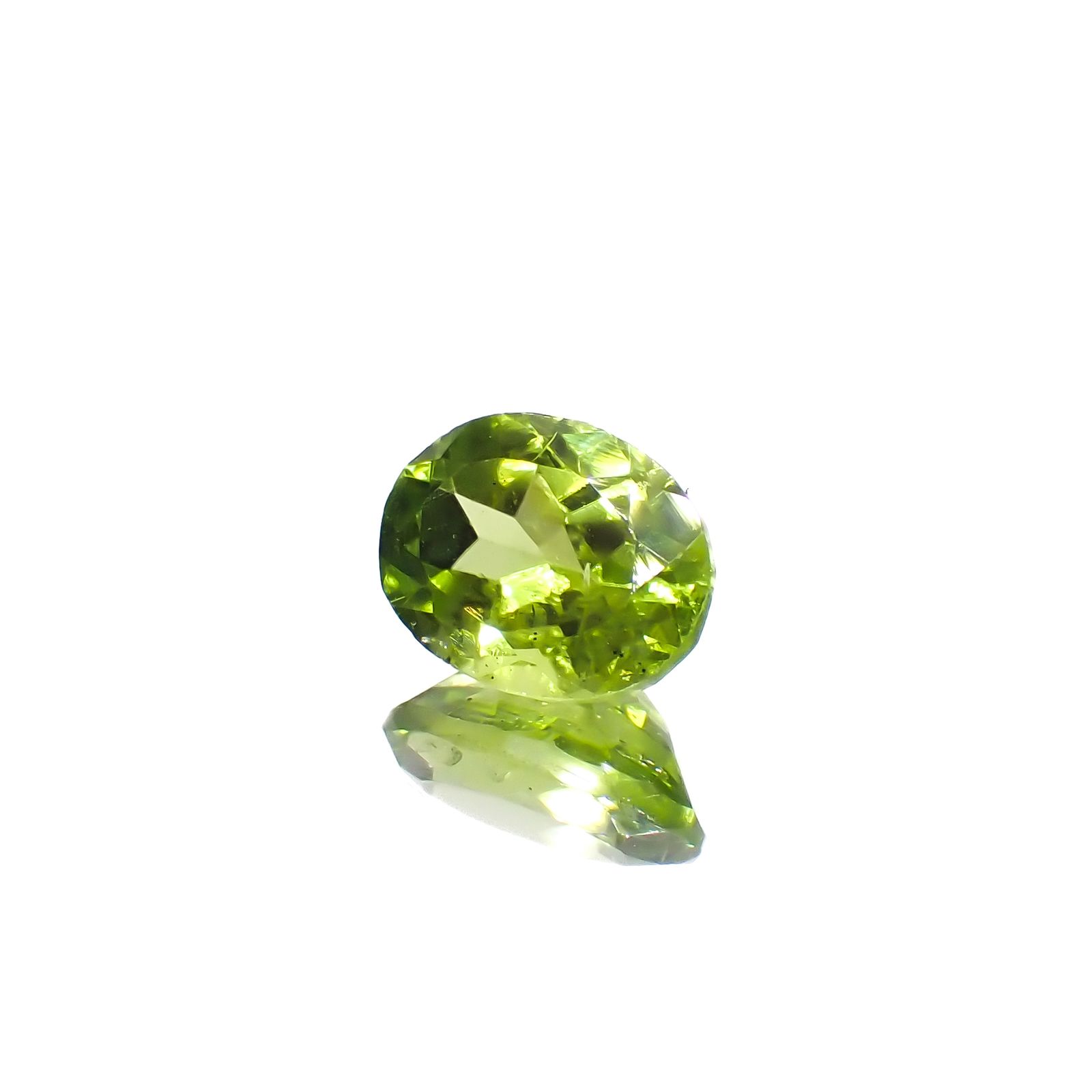 リリーパッドペリドット アメリカ・アリゾナ州産 1.55ct[231224599]8x6.1mm前後