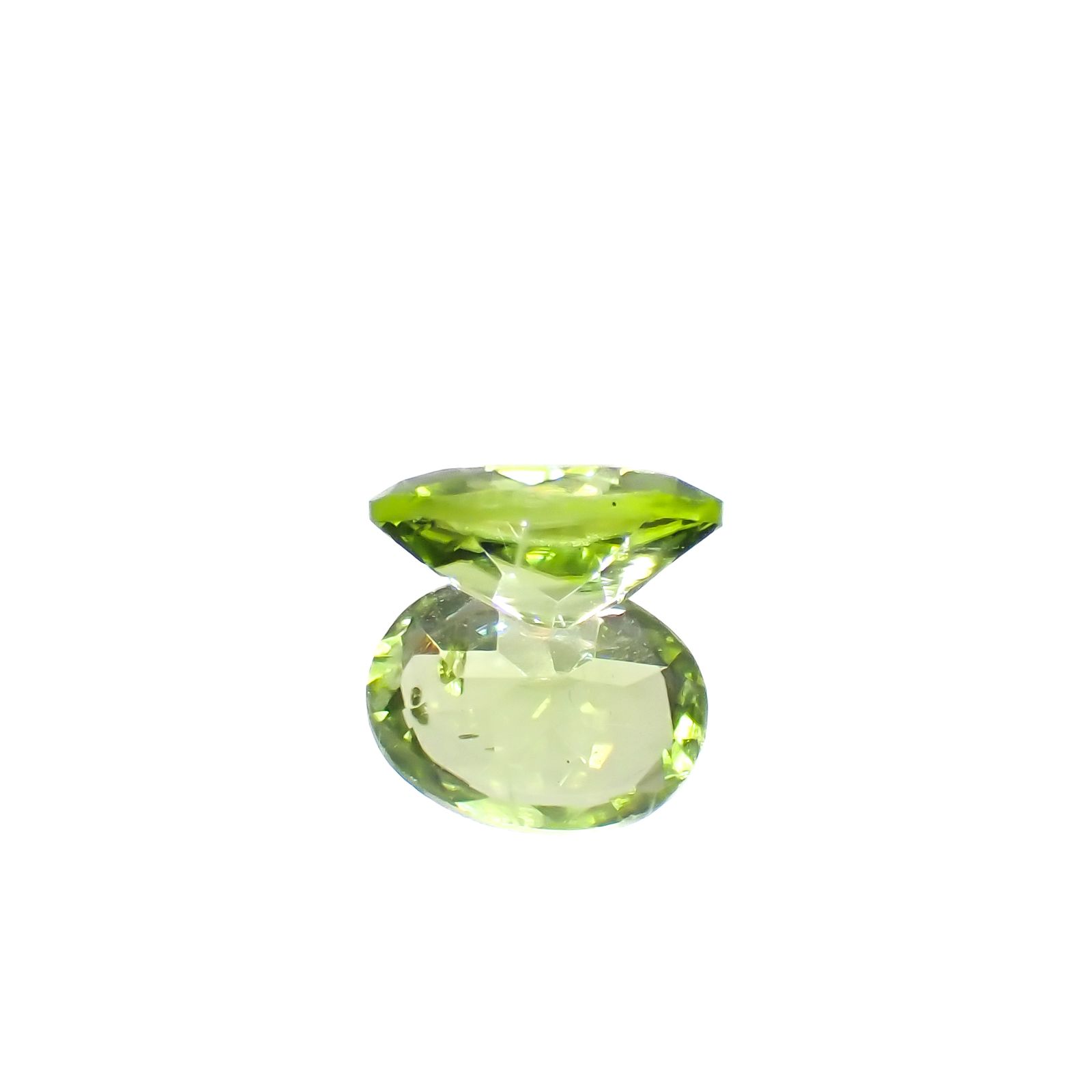 リリーパッドペリドット アメリカ・アリゾナ州産 1.25ct[231224600]7.9x6.1mm前後