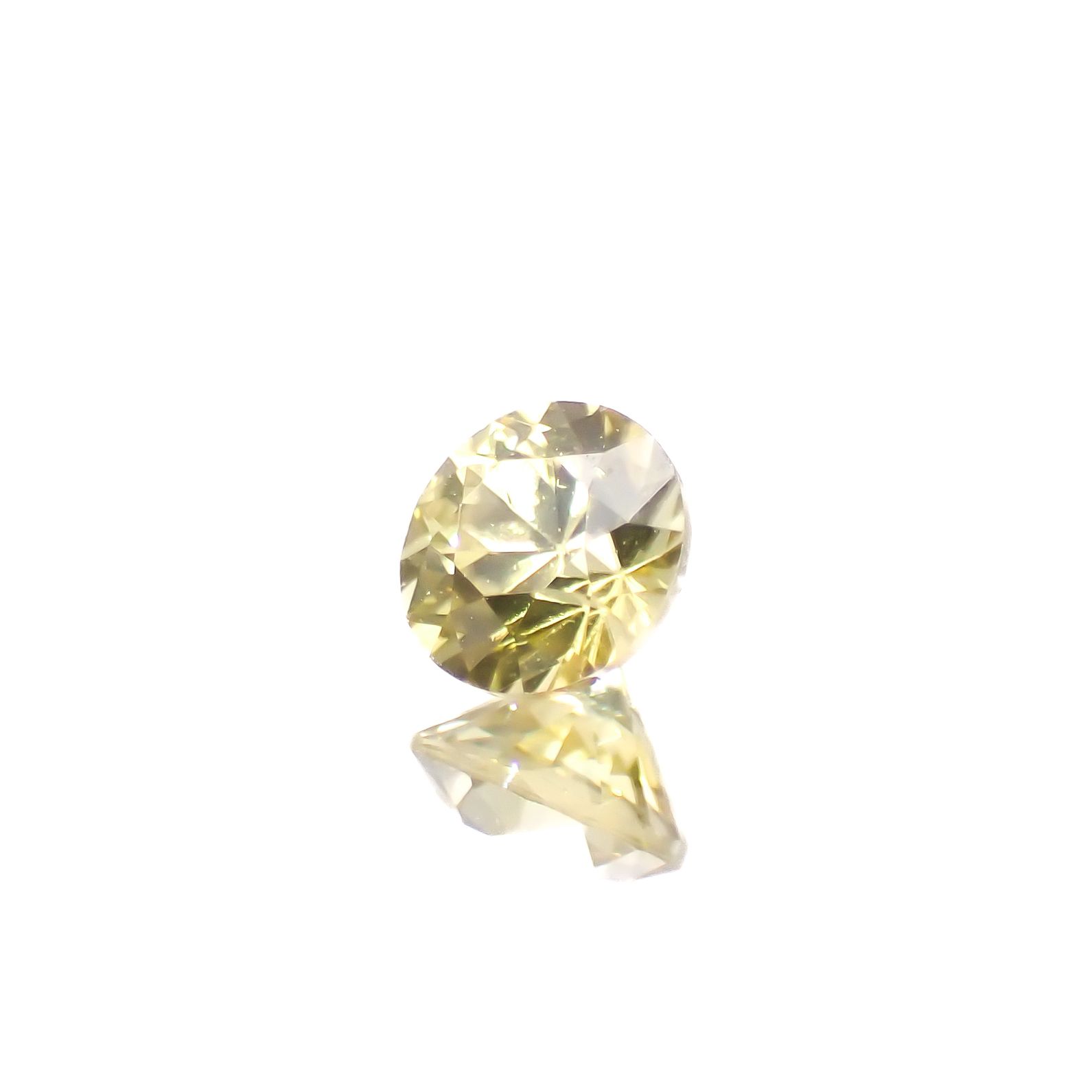 イエロージルコン(宝石名イエロー・ジルコン)スリランカ/カンボジア産 0.39ct 識別済[241129499]4x4mm前後
