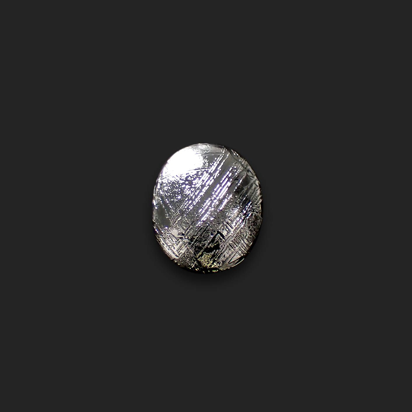 ムオニナルスタ隕石 発見地:スウェーデン 6.30ct[240125757]10.9x8.8mm前後