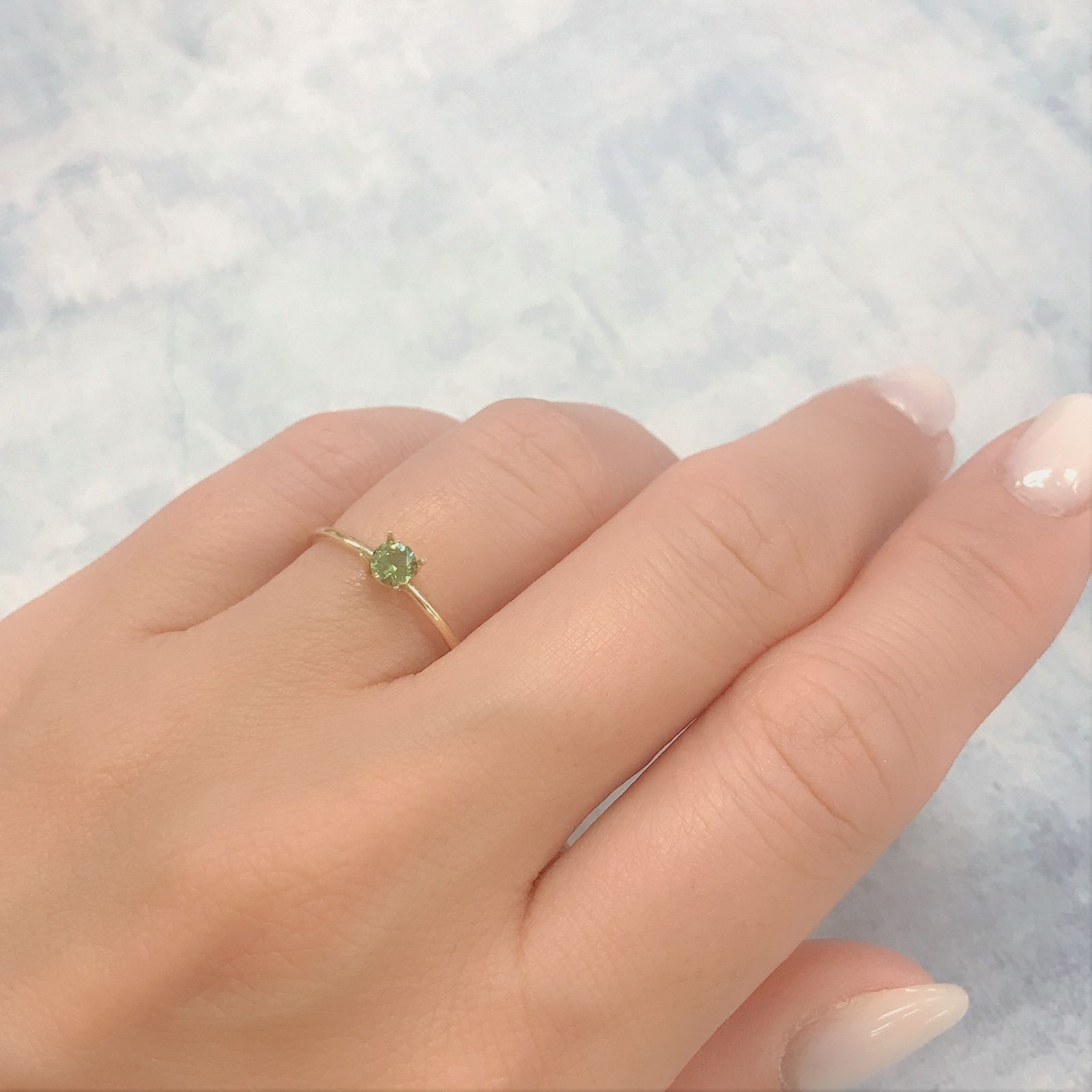 デマントイドガーネット(宝石名デマントイド・ガーネット)ロシア産 0.20ct 識別済[220616529]3.6x3.6mm前後