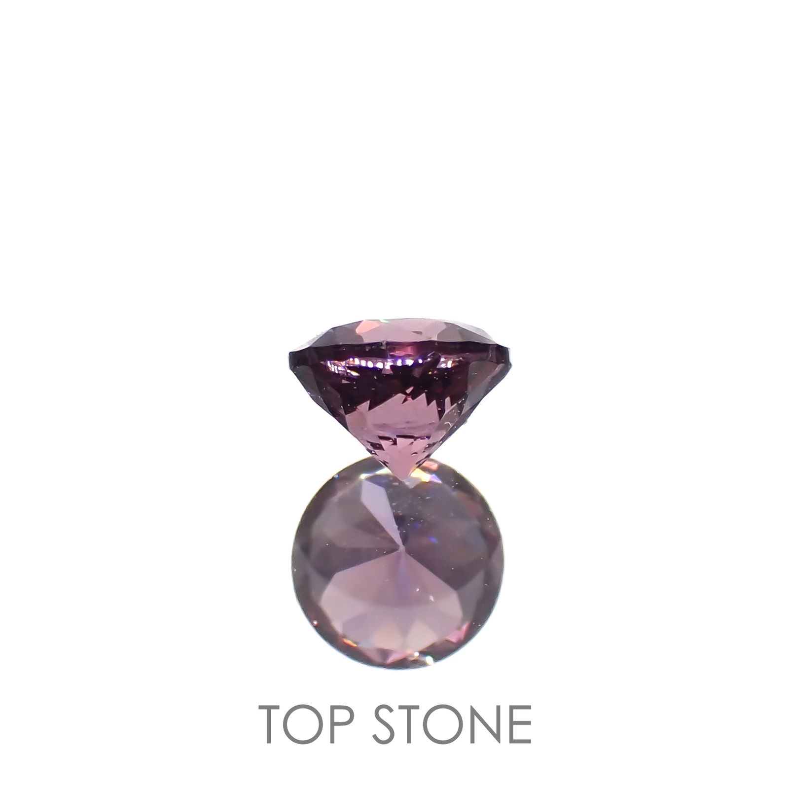 ピンクスピネル(宝石名スピネル)ビルマ/マダガスカル産 0.46ct 識別済[220616138]4.5x4.4mm前後