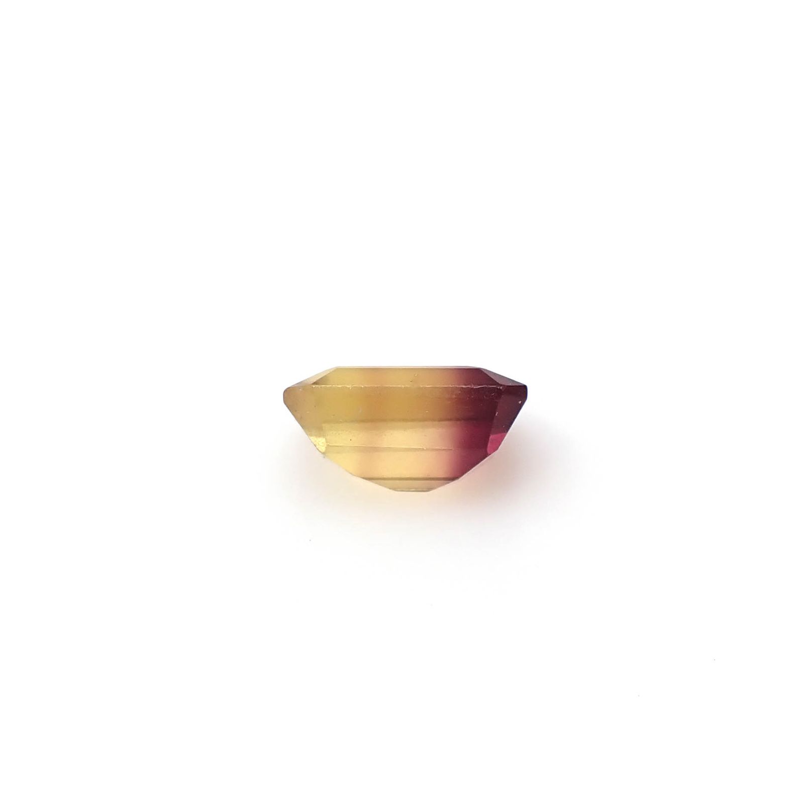 バイカラーフローライト ブラジル産 3.58ct [250430246]9.9x7.9mm前後