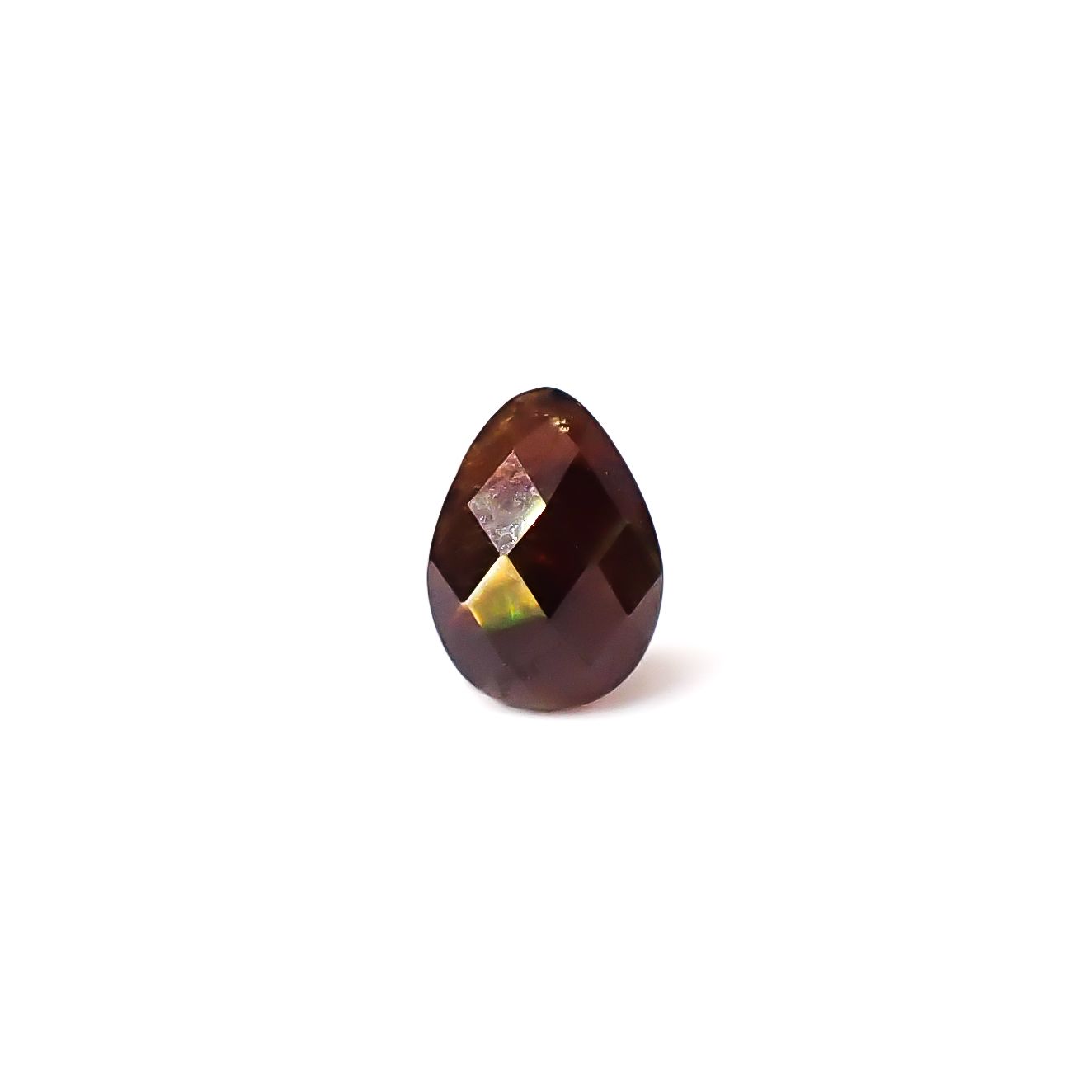 ◇リバーシブル・チェッカーカット◇レインボーガーネット 日本・奈良県産 1.42ct / 7.9x5.8mm前後 [260432084]