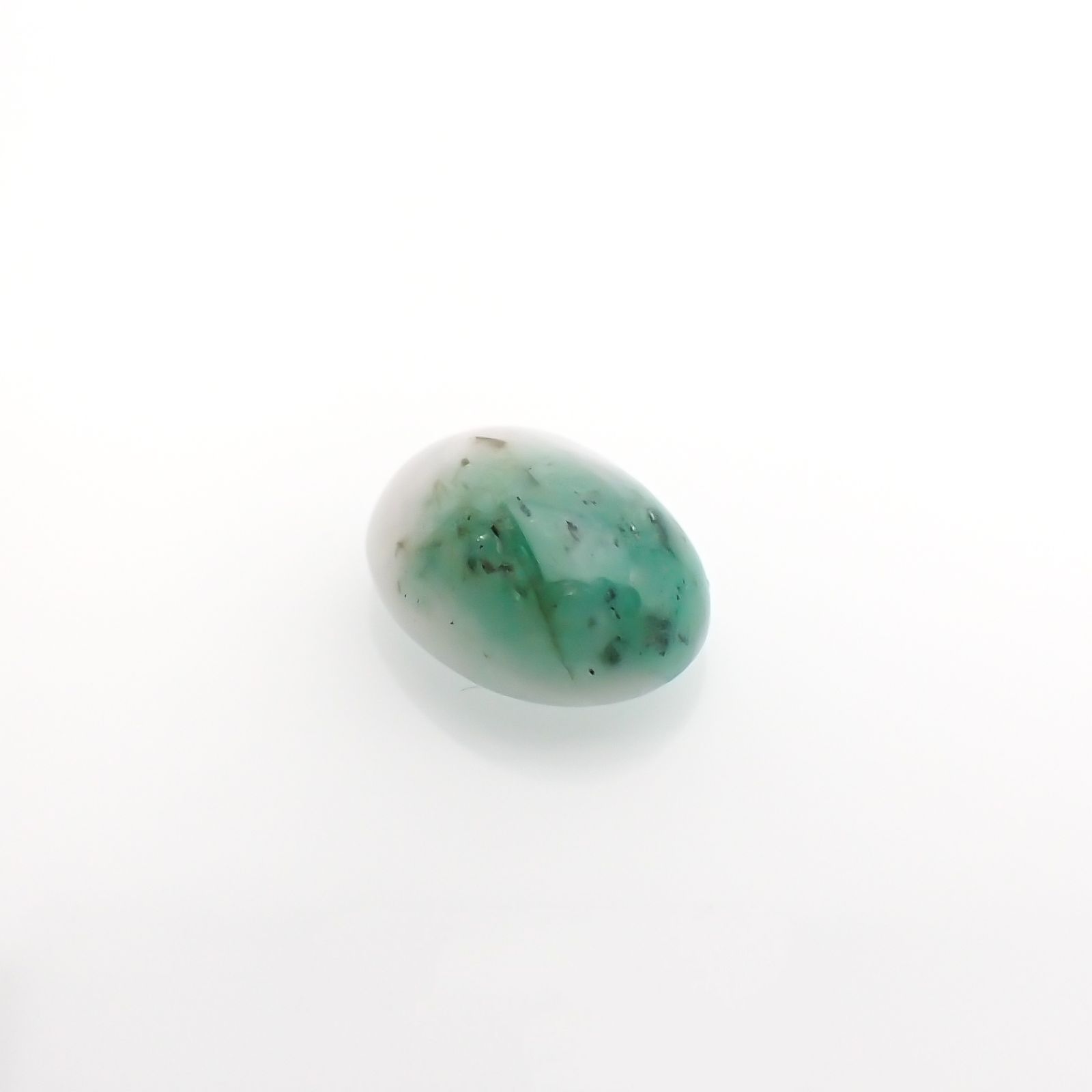 マトリックスエメラルド(エメラルドインクォーツ/フェルドスパー) ブラジル産 4.24ct[210812256]12.1×9.1mm前後