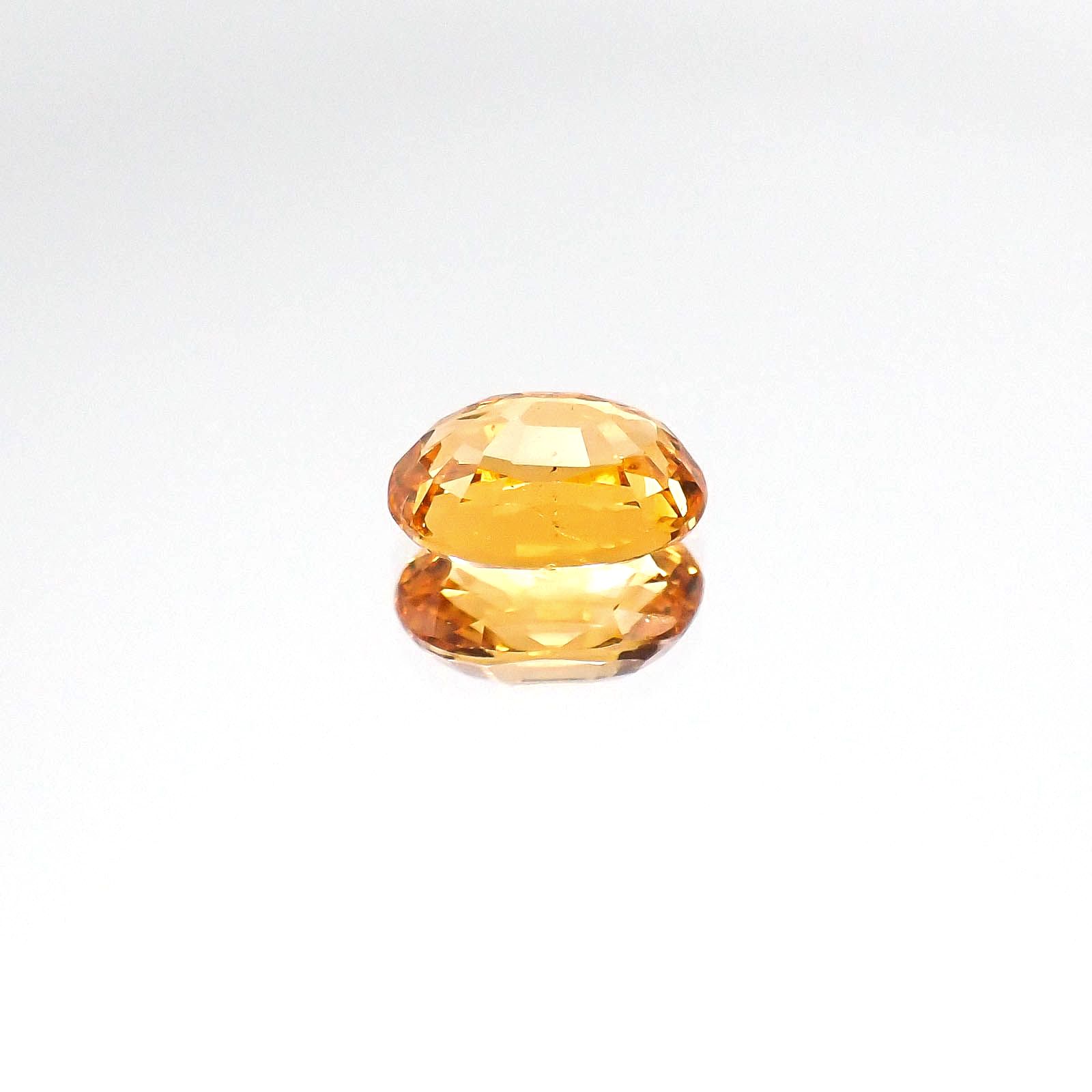 スペサルティンガーネット マンダリンオレンジカラー(宝石名スペサルティン・ガーネット)ナイジェリア産 1.22ct 識別済[231023857]7.2x5mm前後