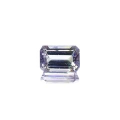 パーティカラータンザナイト(宝石名パーティカラード・ゾイサイト) タンザニア産 ソ付(彩珠) 0.666ct / 5.9x3.9mm前後 [260311845]