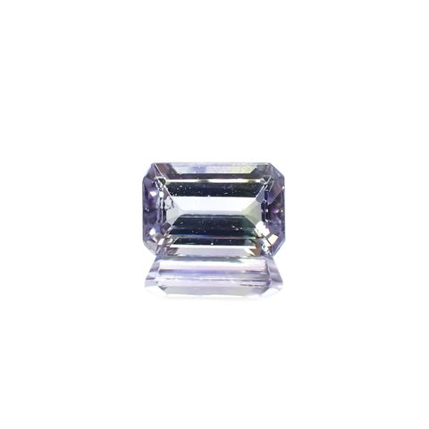 パーティカラータンザナイト(宝石名パーティカラード・ゾイサイト) タンザニア産 ソ付(彩珠) 0.666ct / 5.9x3.9mm前後 [260311845]