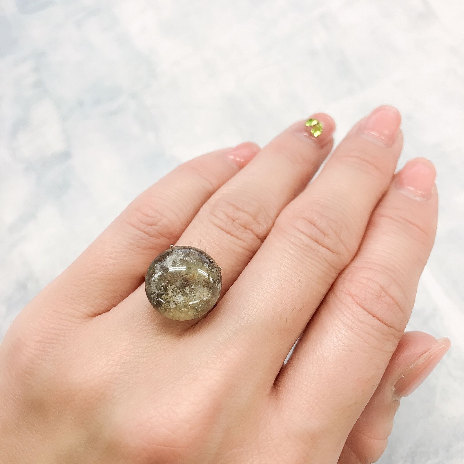 ガーデンクォーツ ブラジル産 9.00ct[220115323]14.4x14.3mm前後
