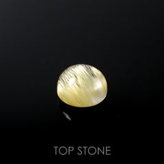 ルチルクォーツ(宝石名ルチルレイテッド・クォーツ) ブラジル産 2.31ct 識別済[210913298]8×7.9mm前後