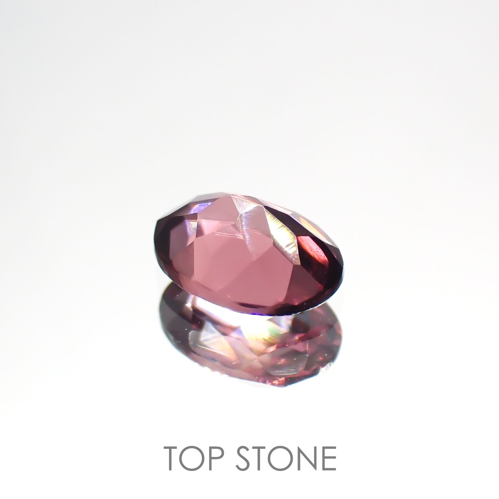 ピンクジルコン(宝石名ジルコン) スリランカ/カンボジア産 1.11ct 識別済[21069801]7×5mm前後