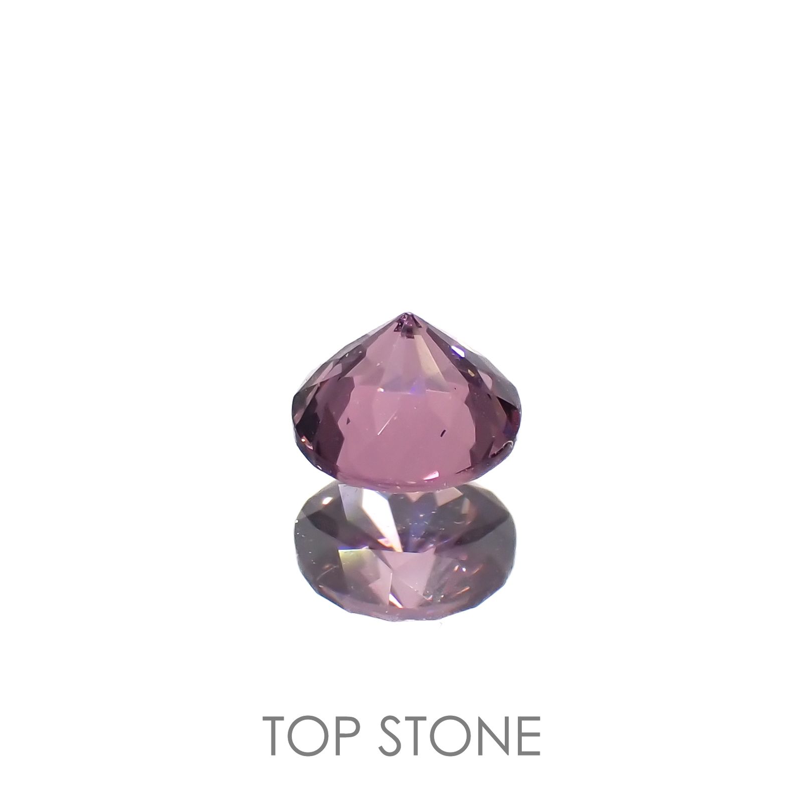 ピンクスピネル(宝石名スピネル)ビルマ/マダガスカル産 0.46ct 識別済[220616138]4.5x4.4mm前後