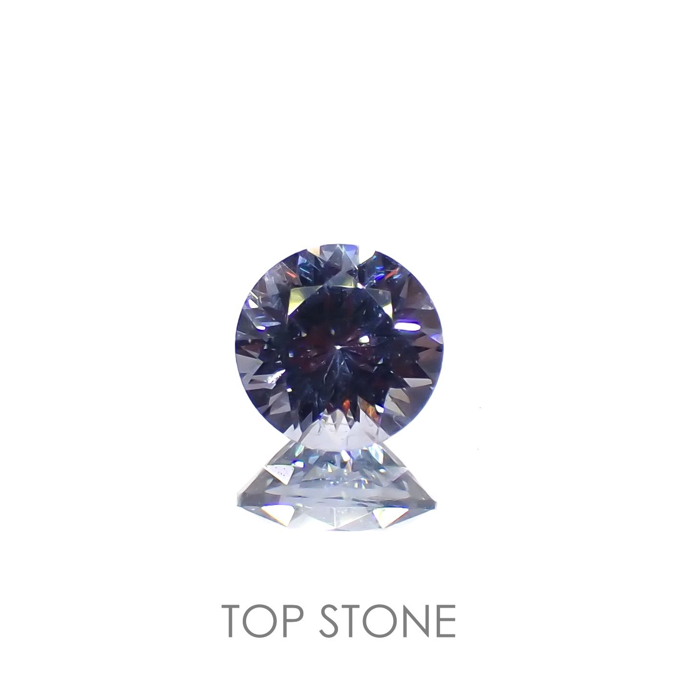グレイッシュブルースピネル(宝石名スピネル)ビルマ/マダガスカル産 0.29ct 識別済[221219503]4.1x4.1mm前後