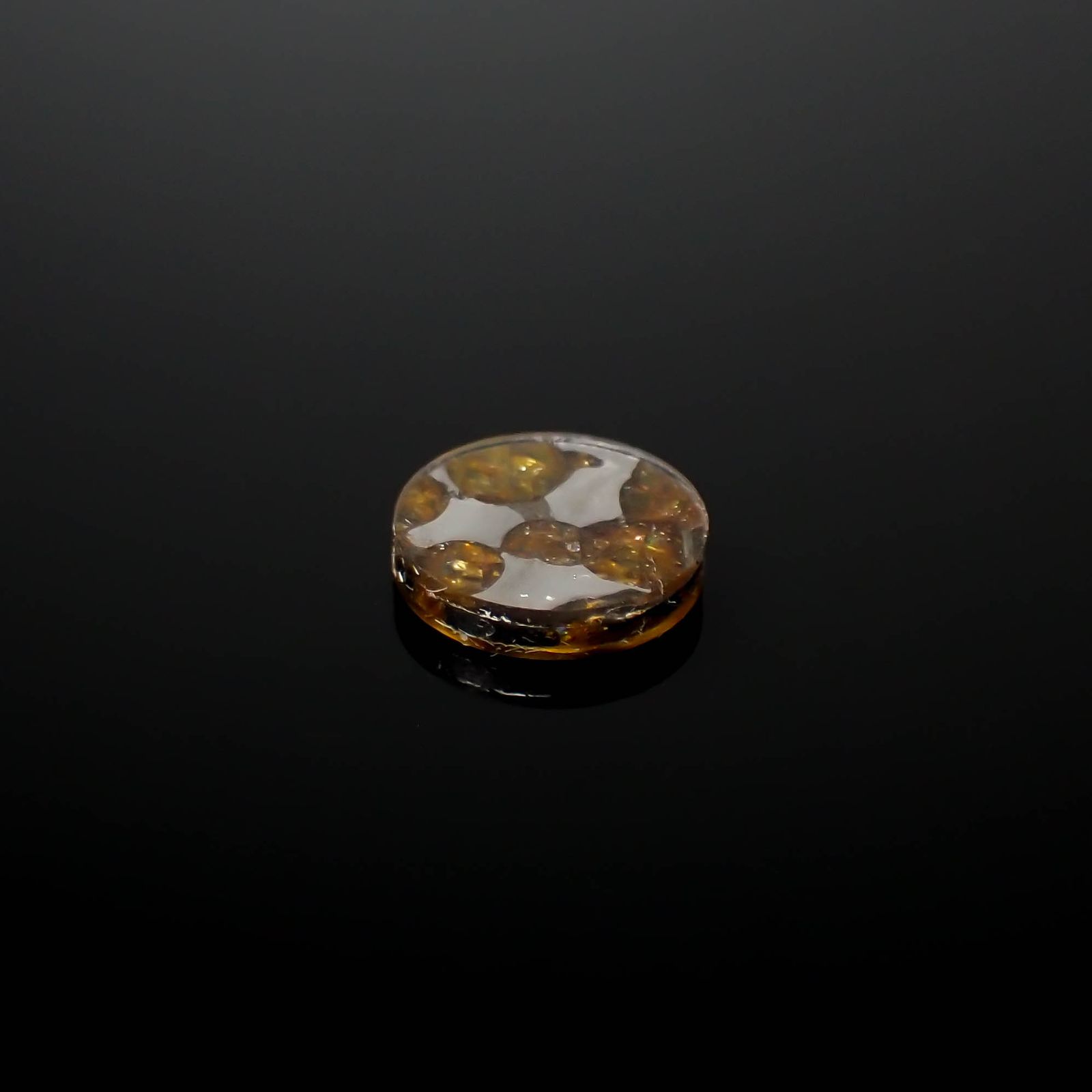 パラサイト隕石Sericho トリプレット 発見地:ケニア 3.70ct[240125721]11.9x11.9mm前後