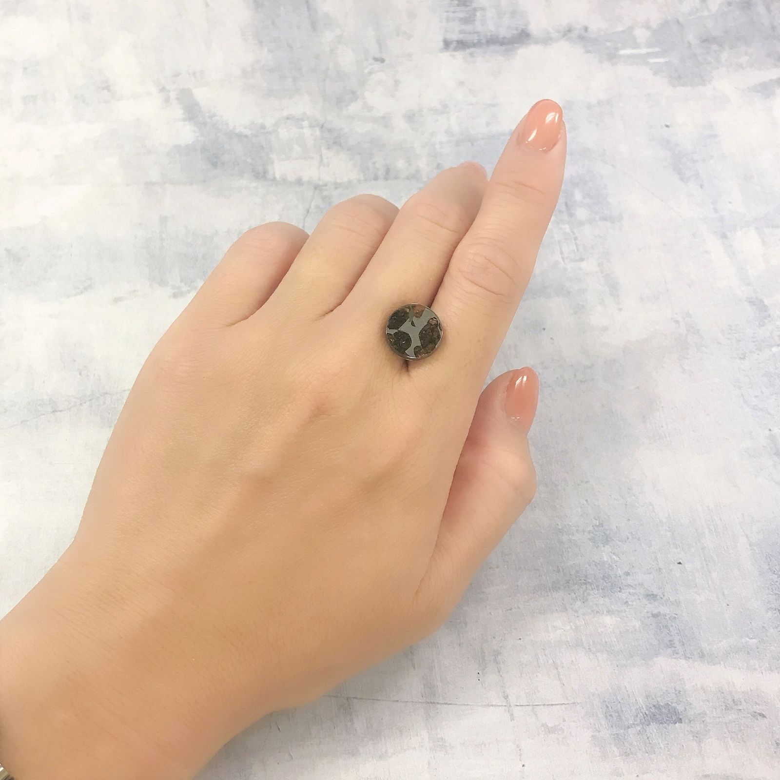 パラサイト隕石Sericho トリプレット 発見地：ケニア 4.05ct[220817531]12x12mm前後