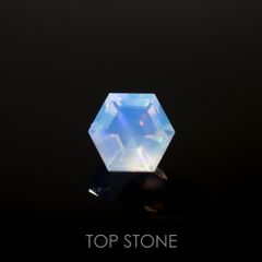 ◇ヘキサゴンカット◇エチオピアオパール(宝石名オパール)エチオピア産 0.30ct 識別済[220115477]4.6x4.5mm前後
