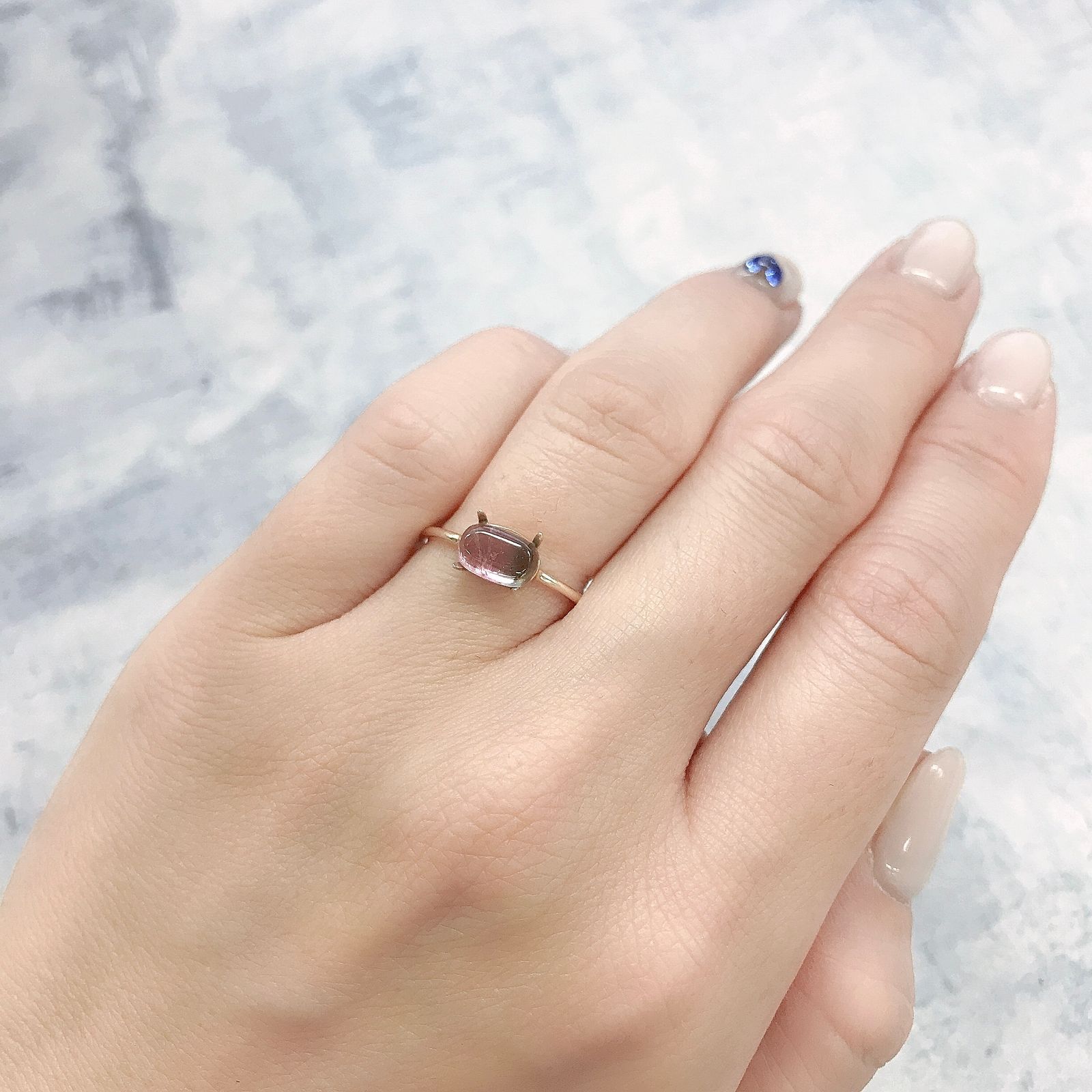 バイカラートルマリン ブラジル産 1.17ct[220415688]7.6x5mm前後