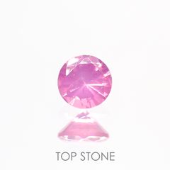 ホットピンクスピネル タンザニア産 ルース 0.14ct[210912591]3×3mm前後