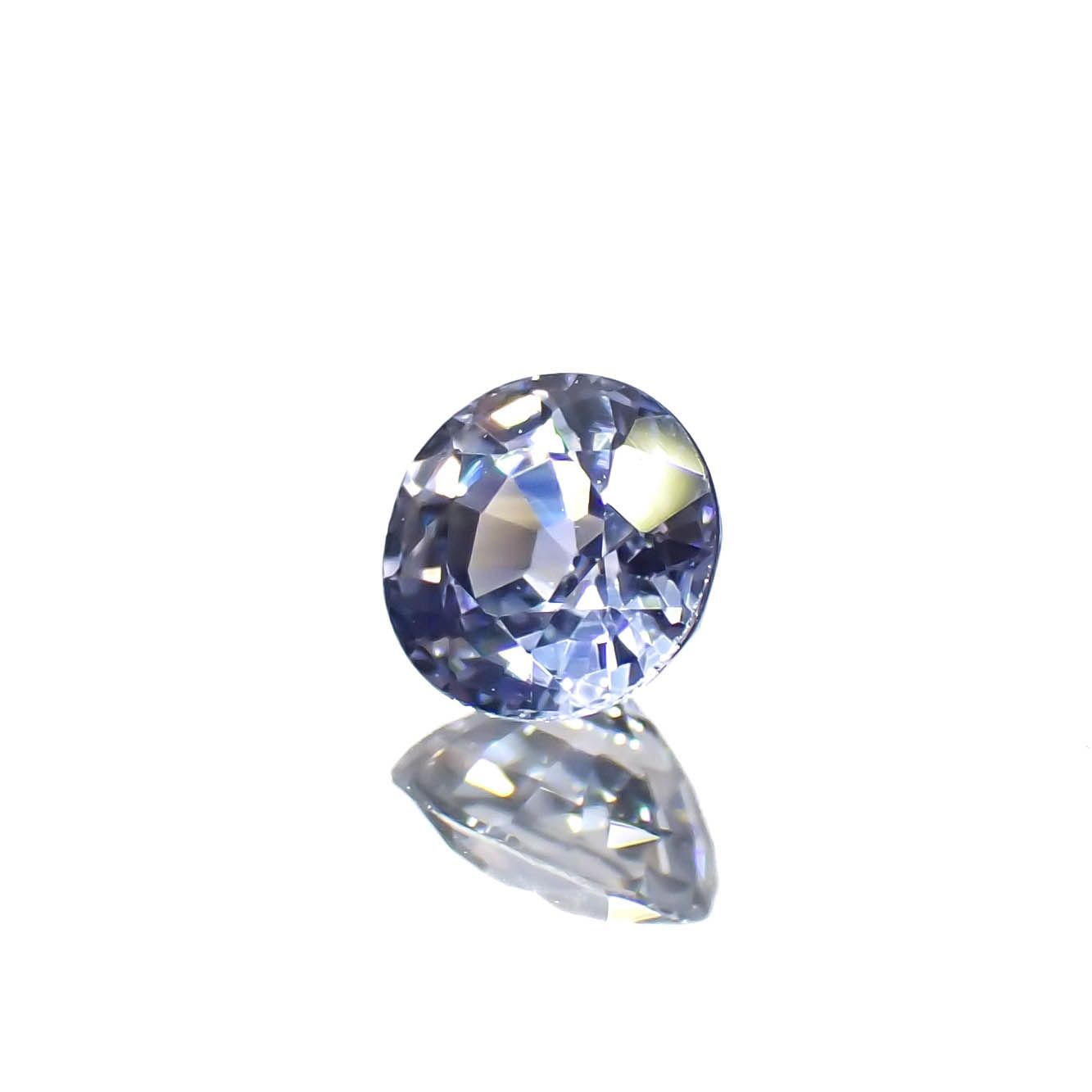 アイスブルーサファイア(宝石名サファイア)スリランカ/マダガスカル産 0.29ct 識別済[230119940]3.9x3.8mm前後